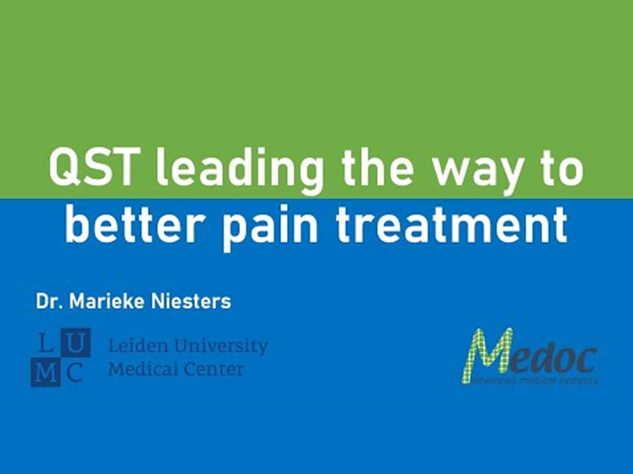 Webinar: QST, Liderando o caminho para um melhor tratamento da dor - Parte 3/3